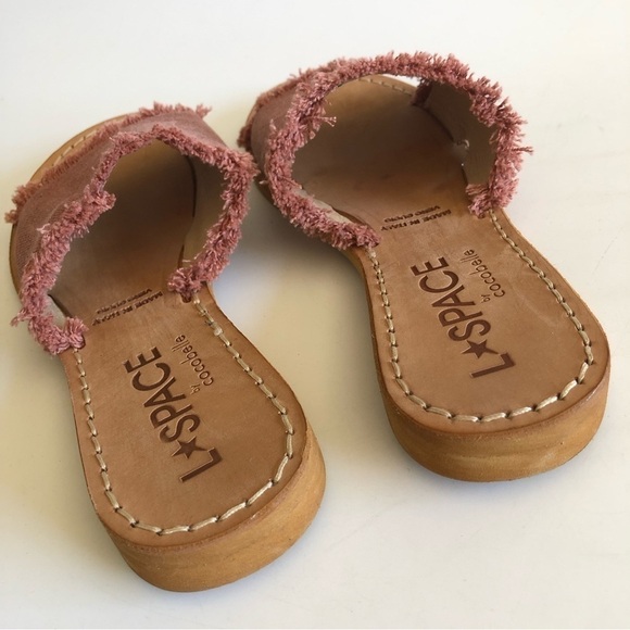 L*Space by Cocobelle Pink Canvas Slides - Picture 9 of 15